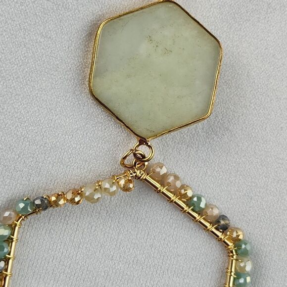 🩵NWT Palmetto Moon Mint Necklace & Earring Set - Picture 7 of 11